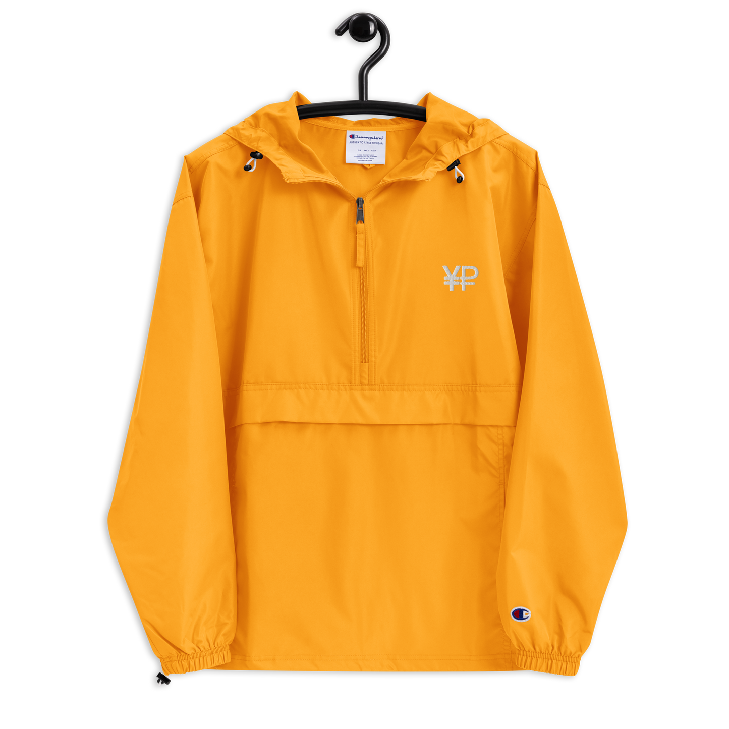 ¥₽ Embroidered Champion Packable Jacket